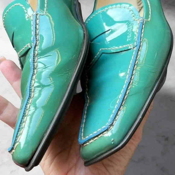 Prada Calzature Donna Patent Loafers in Voyage Color - Picture 6 of 13